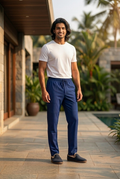 Elegant - Mens Athleisure Pant Dark Navy