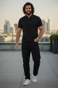 Elegant - Mens Polo shirt Black