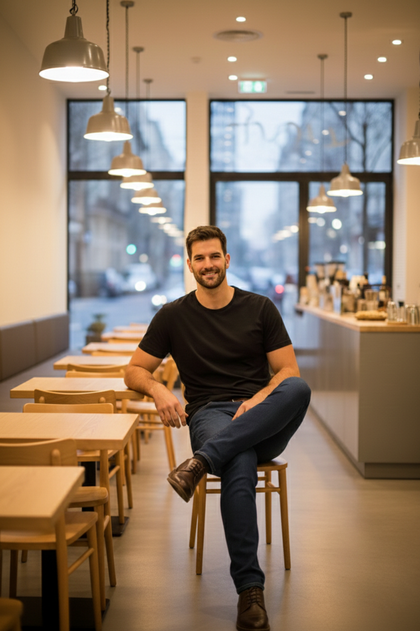 Elegant - Men Regular Fit Mid-Rise Blue Stretchable Jeans