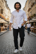 Elegant - Mens Casual Shirt White