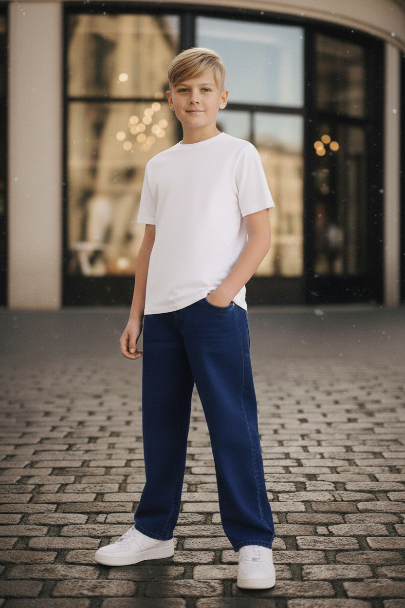 Elegant - Kids Baggy Jeans Blue