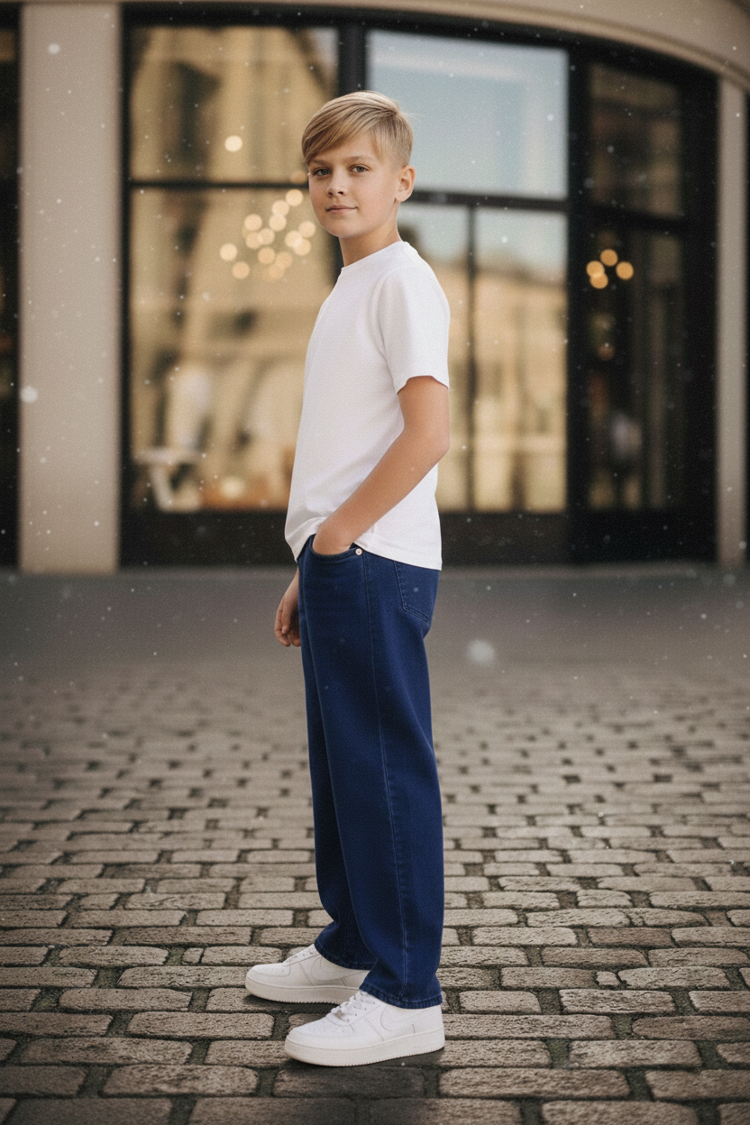 Elegant - Kids Baggy Jeans Blue