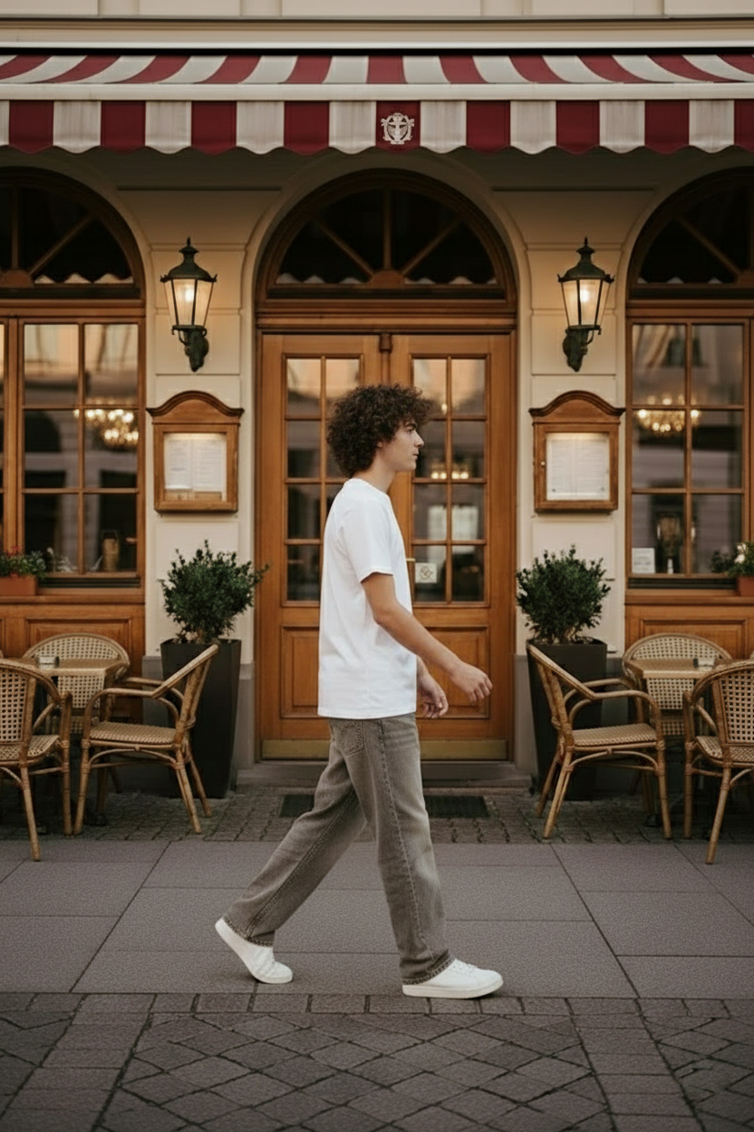 Elegant - Kids Baggy Jeans Grey