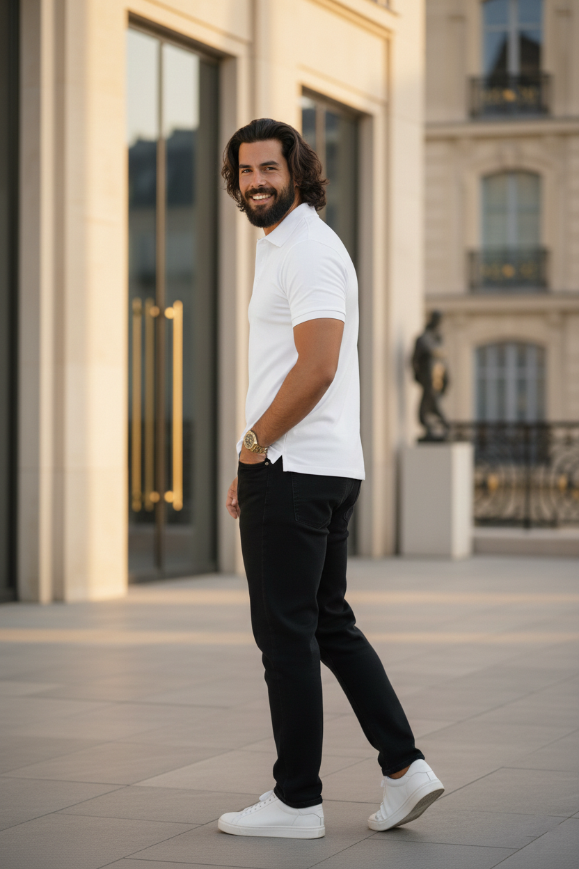 Elegant - Polo Shirt White