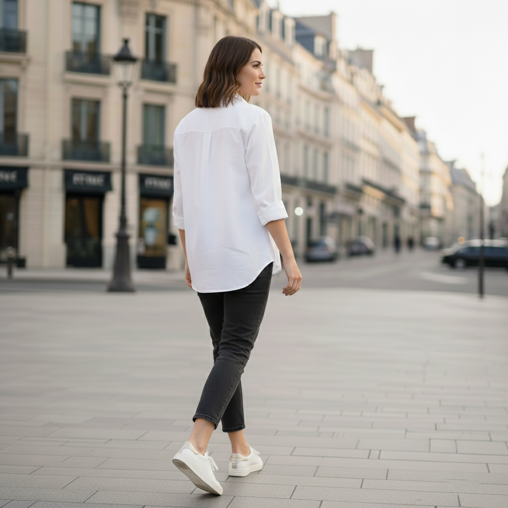 Elegant - Womens Mom Jeans High-Rise Stretchable Black Faded